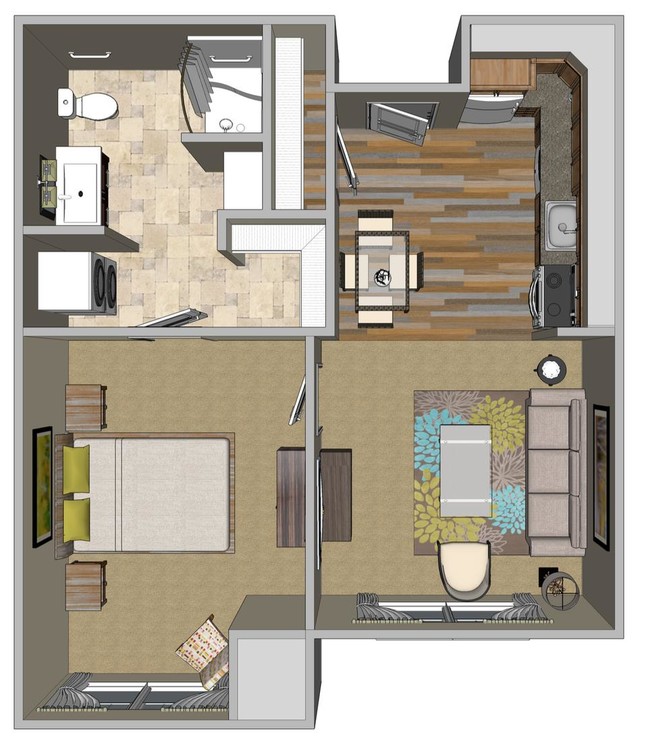 One Bedroom Apartment Home - Bloom Living (A 55+ Community)