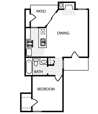 Floorplan - Overton Park Apartments