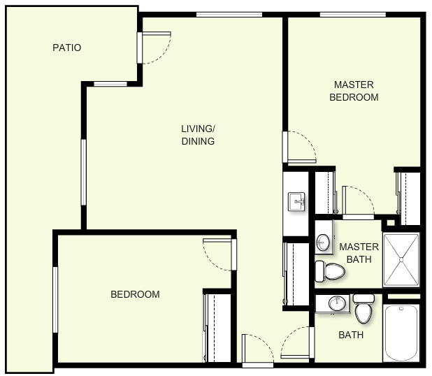 2BR/2BA - The Lodge at White Bear