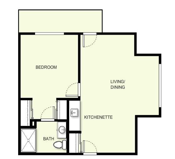 1BR/1BA - The Bonaventure