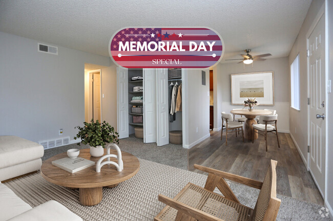 2 BR, 1 BA - Living Room - Sage Creek Apartments