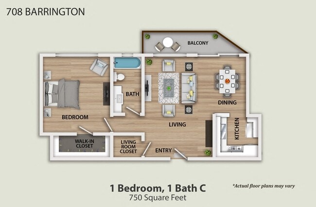 Floorplan - Barrington Avenue Apartment Homes