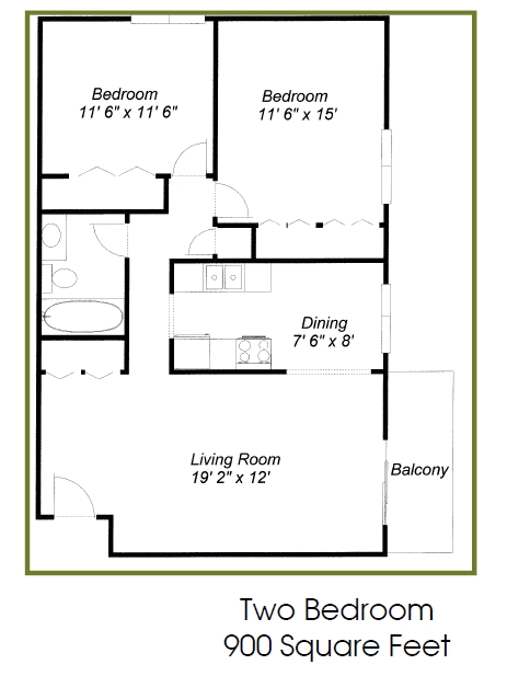 2BR/1BA - Hilltop Lane Apartments