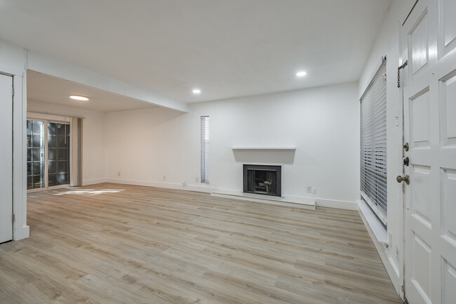 Living room with fireplace - 4114 Avondale Ave