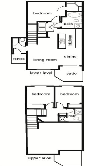 3BR/2BA - Creekbridge Apartments