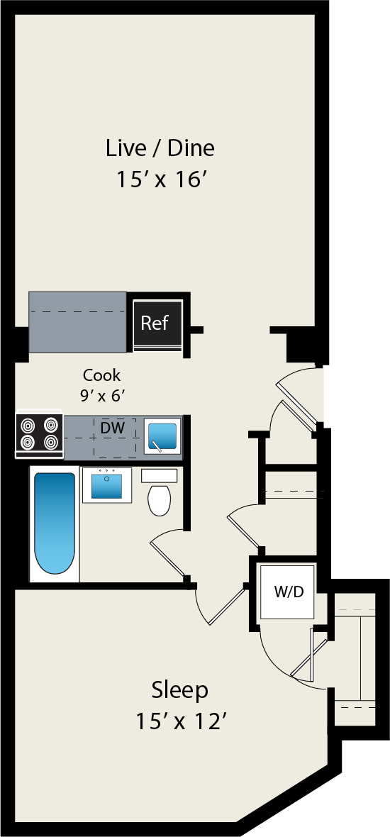 Floorplan - Park Fullerton by Reside