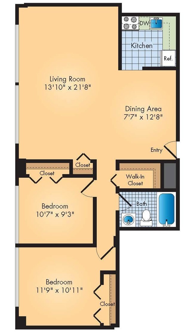 Floorplan - The Square at 511 Apartments
