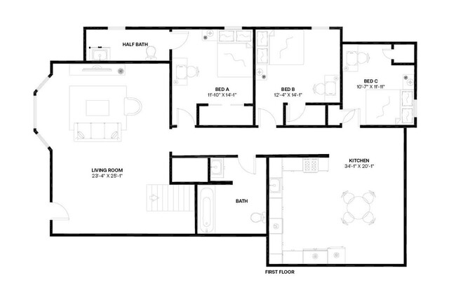 Building Photo - Private bedroom in 5 bed/2.5 bath Home