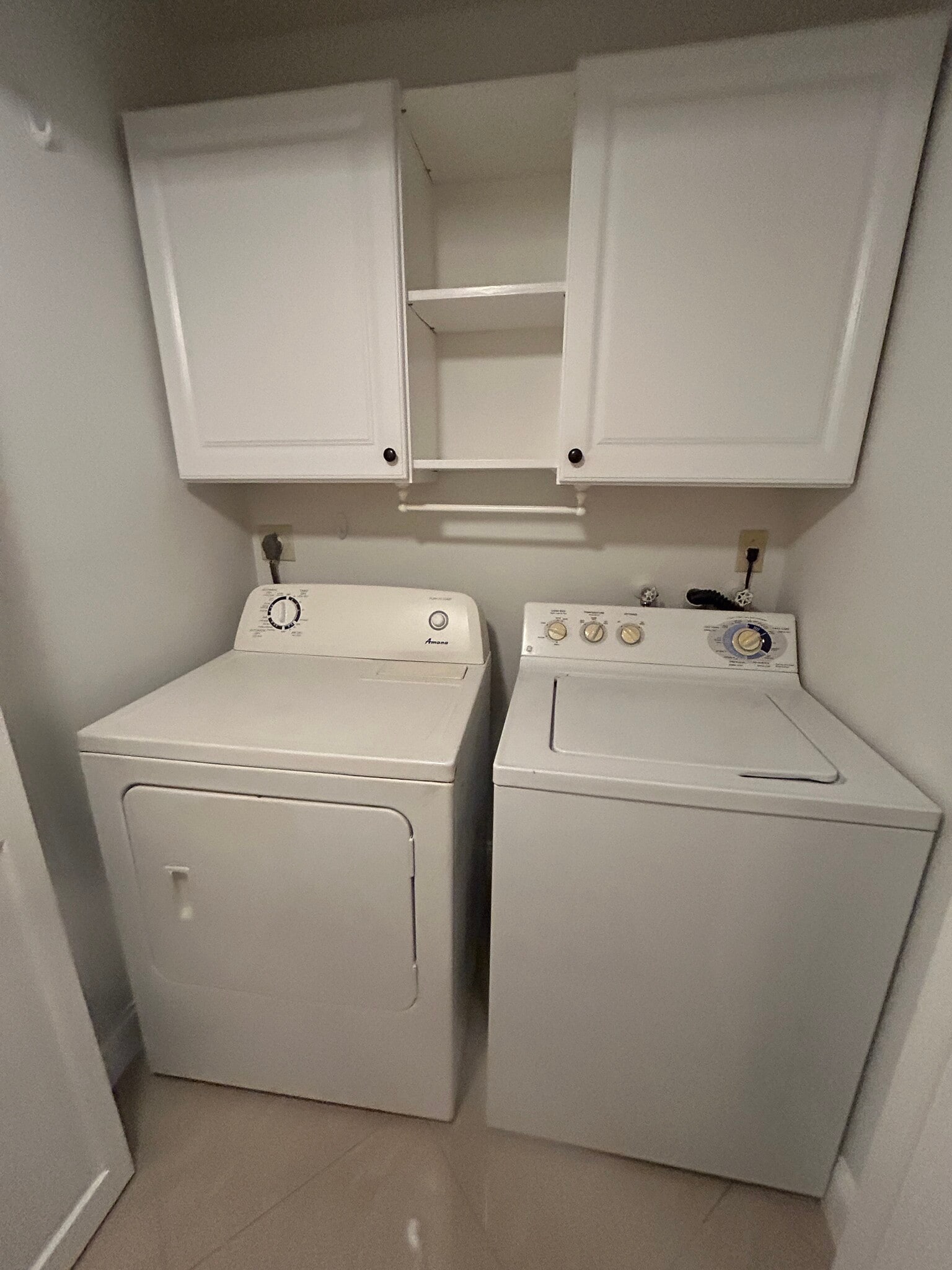 Full size washer and dryer with storage cabinets - 225 Deer Creek Blvd
