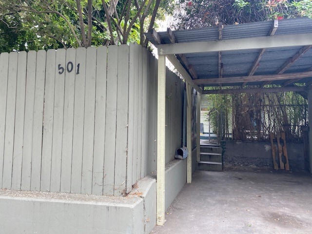 Front of house with carport - 501 S Church Ln