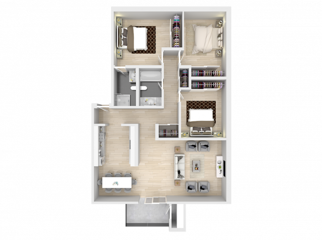 3 Bedroom 2 Bath - Bossa Nova