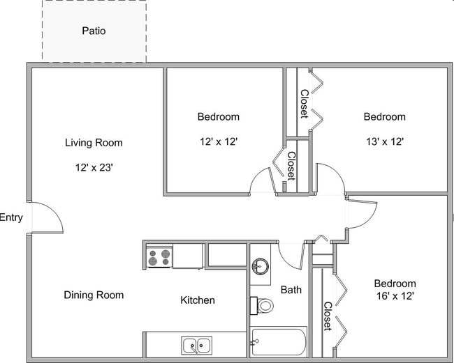 3BR/1BA - Georgetown Estates