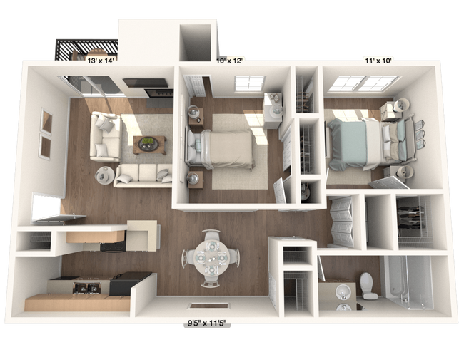 Floorplan - The Sage at 1955
