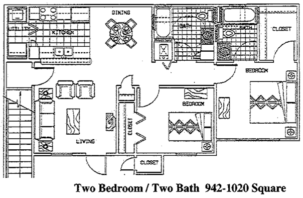 2BR/2BA - Hampton Chase Apartments