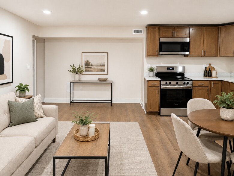 AI Staged Living Space - 923 N Calvert St