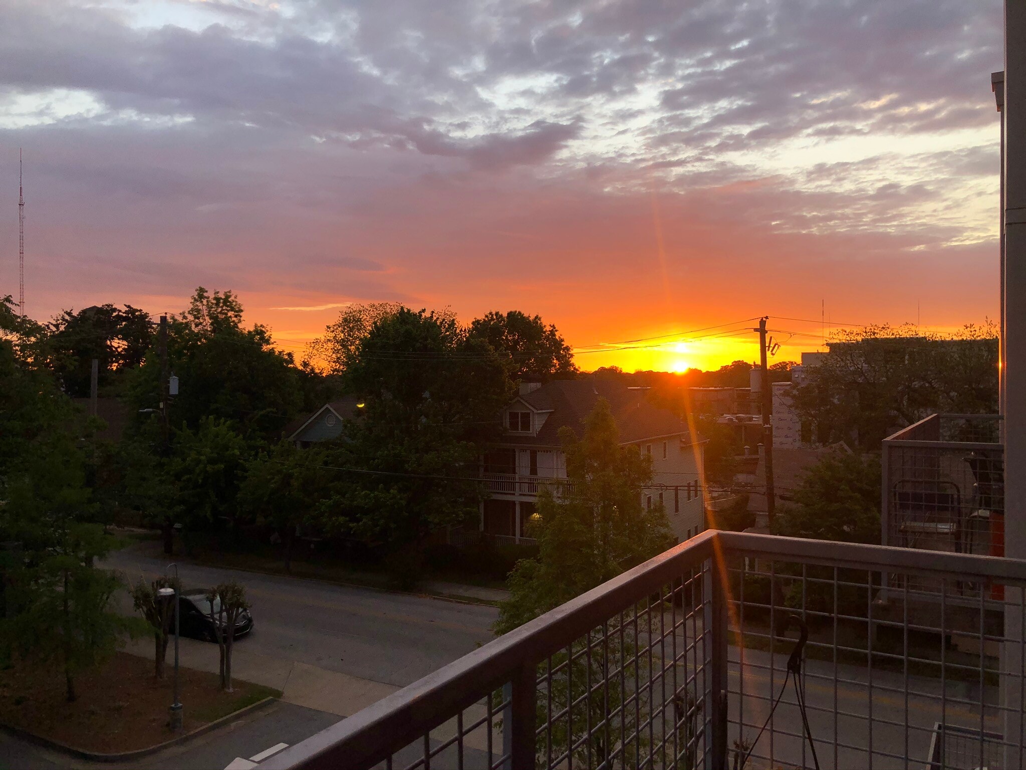 Sunsets over Atlanta from the balcony - 572 Edgewood Ave NE