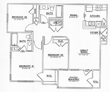 Floorplan - Sedona Springs Apartments