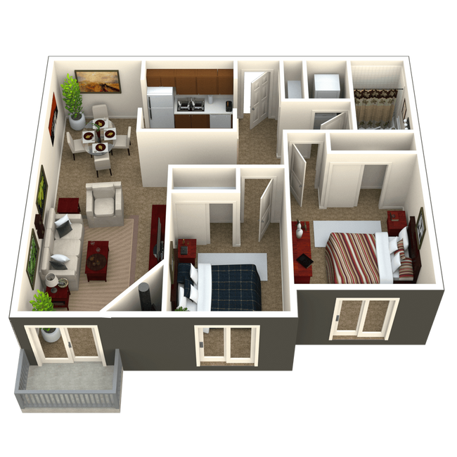 Floorplan - Eagles Landing Apartments