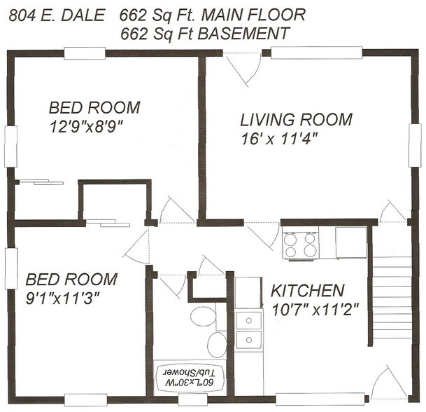 FLOOR PLAN - 804 E Dale St