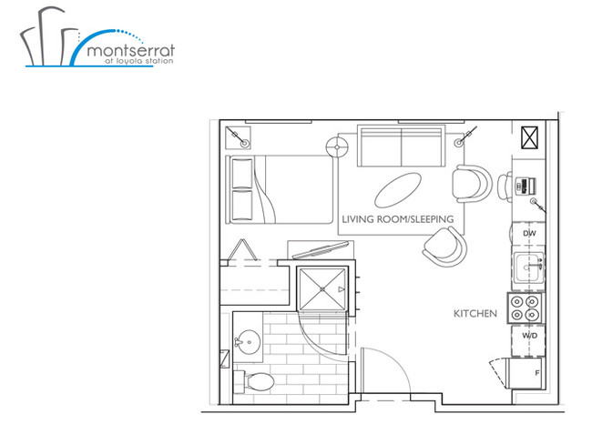 Floorplan - Montserrat at Loyola Station