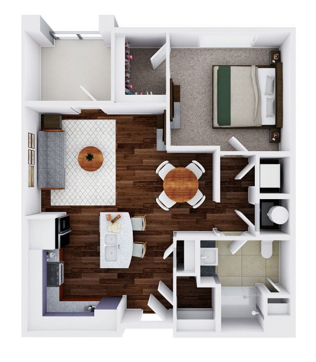 Bellini 1D-P | 1 bed / 1 bath - The Alloro at University Groves