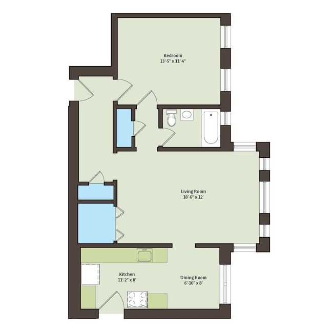 Floorplan - 1101 E. Hyde Park Boulevard