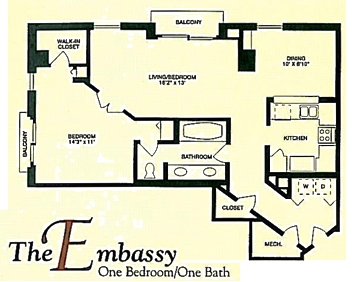 1BR/1BA - Mayfair