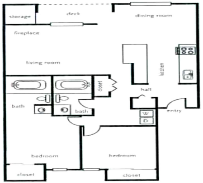 Floorplan - Springwater Trail Apartments