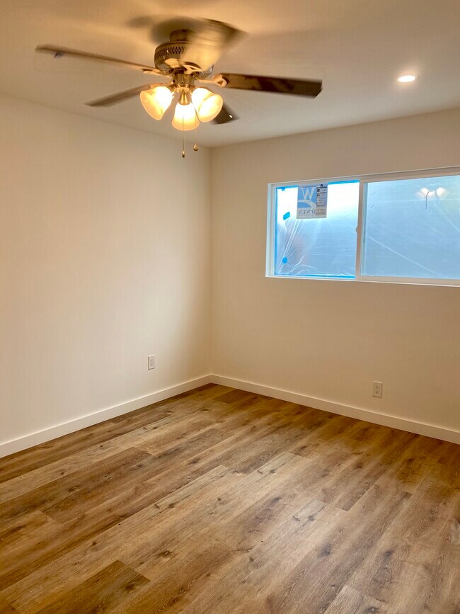 Bedroom #2 - Upgraded with New Flooring, Recessed Lighting & Ceiling Fan - 912 S Juanita Ave