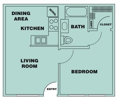 Floorplan - Heritage Oaks Senior Apartments