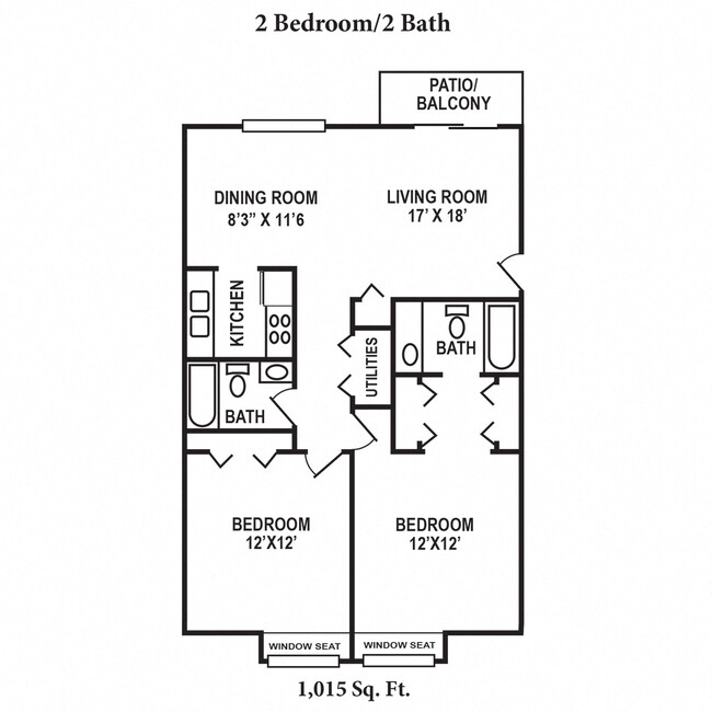 Floorplan - Hunter's Creek Apartments