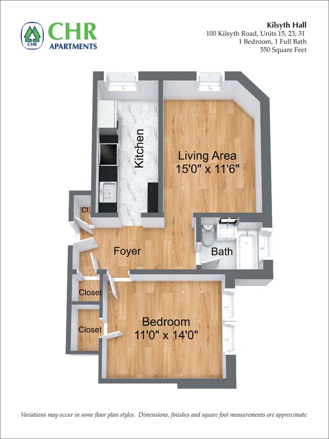 Floorplan - CHR Brighton Apartments