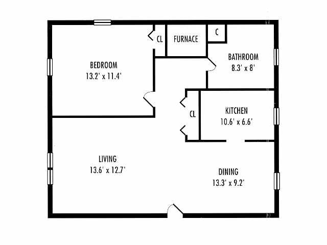1BR/1BA - Aquahart Manor