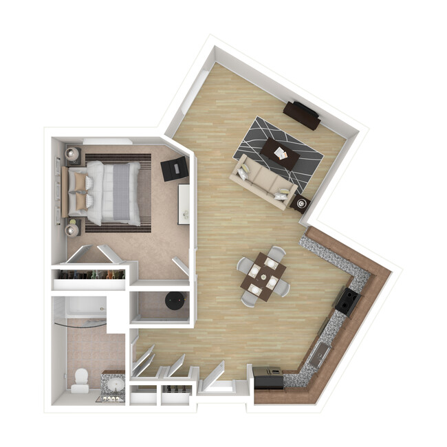 Cosmos - 1 Bed, 1 Bath, 744-774 sq. ft. - Oakwood Meadow Senior Residences