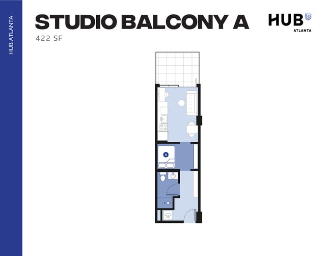Studio Balcony A - Hub Atlanta