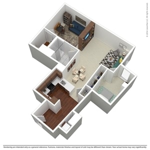 1br/1ba Study - Rincon Green