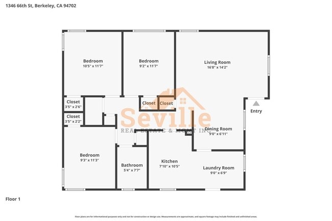 Building Photo - Single story 3BR/1BA home in convenient South Berkeley neighborhood.
