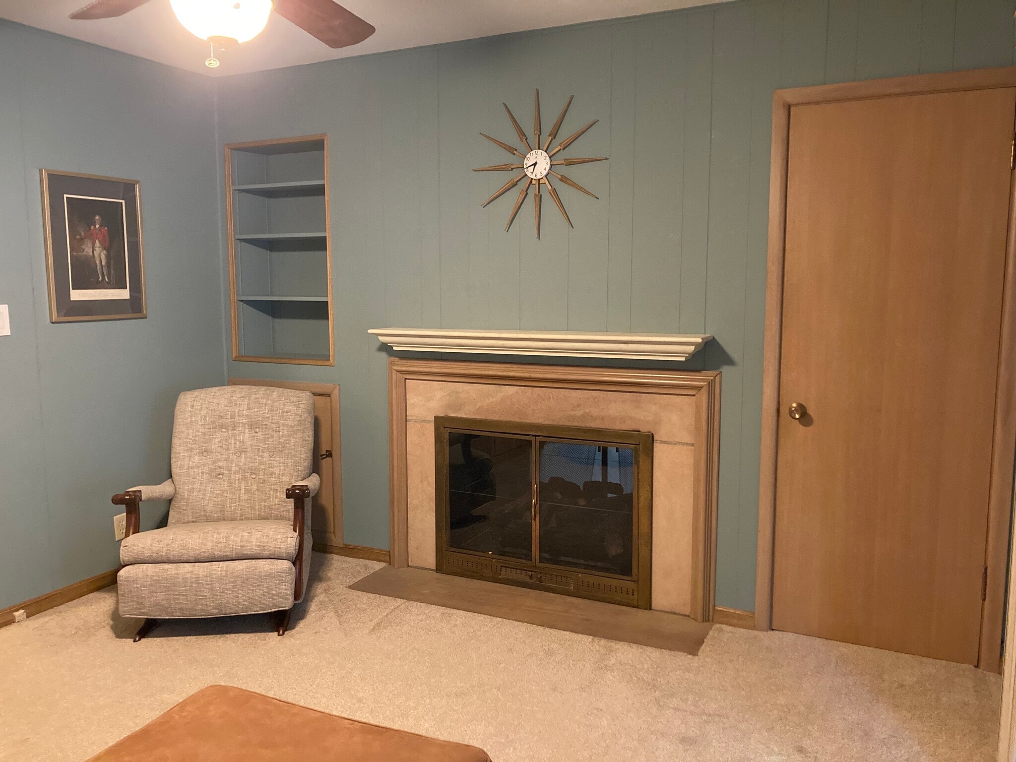 Den with fireplace - 8511 W Wisconsin Ave
