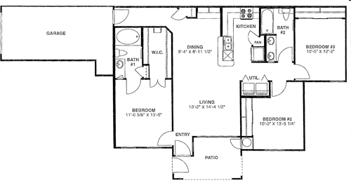 Plan F - Seville Place Apartments