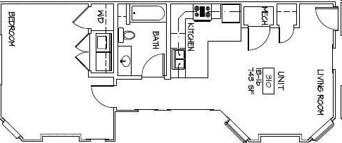 1BR/1BA - San Regis Apartments