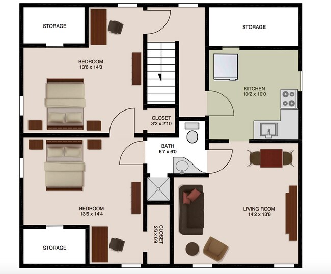 Primary Photo - Two Bedroom apartment near engineering and...