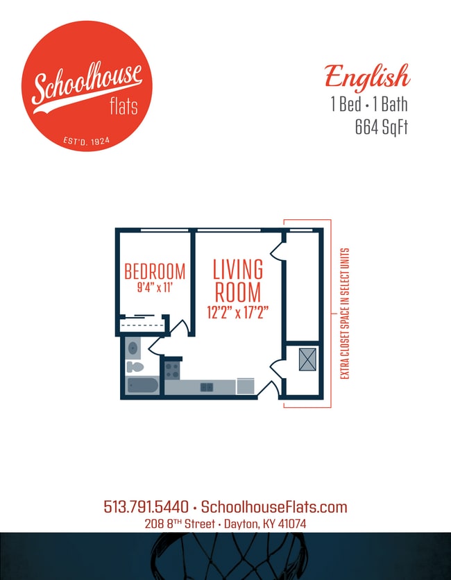 Floorplan - Schoolhouse Flats Apartments