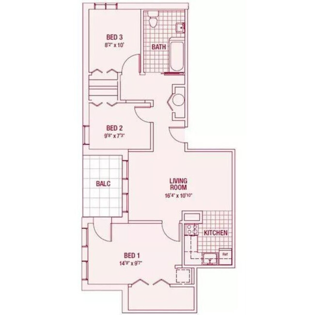 Floorplan - R Street Apartments