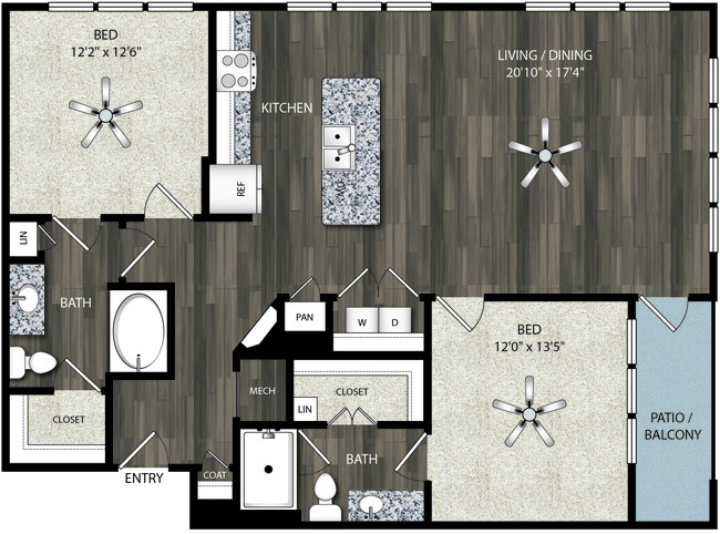 Floorplan - Oaks 55