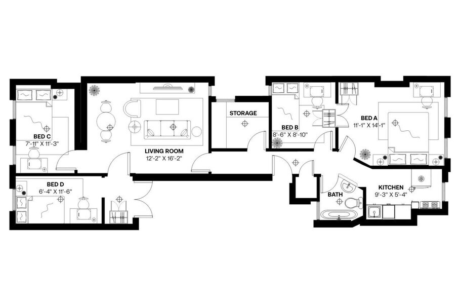 Building Photo - Room in Shared 4 bed/1 bath home