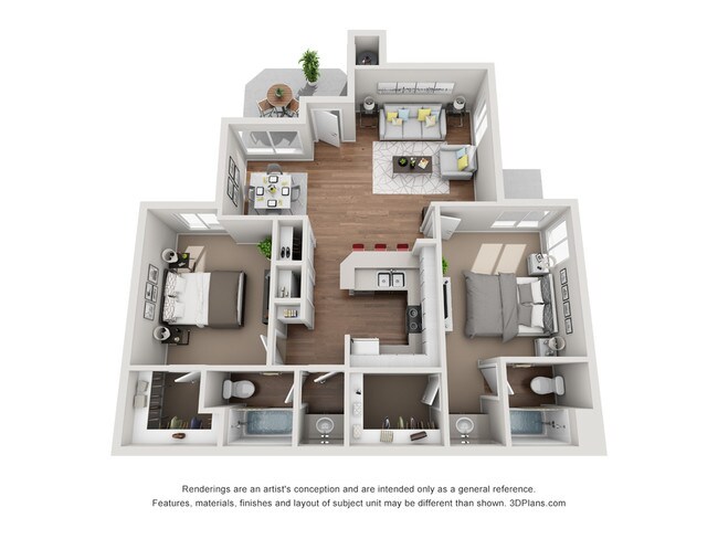 Two Bedroom Two Bath - Idyllwillow