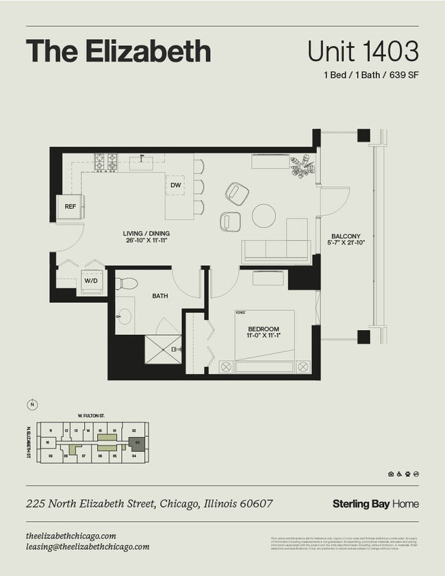 Floorplan - The Elizabeth Chicago