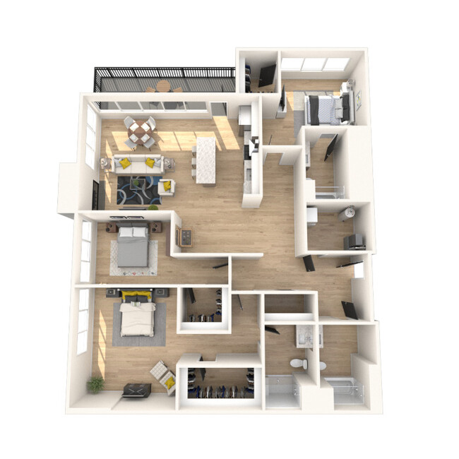 Floorplan - Main Living Apartments