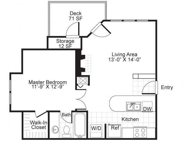 Floorplan - Bridges at Chapel Hill