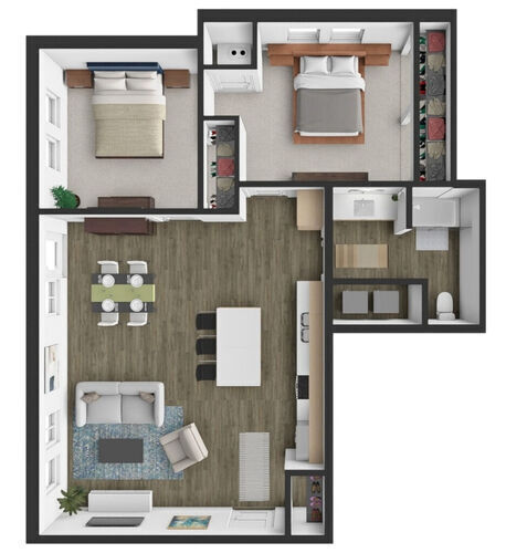 Floorplan - Union Green Apartments